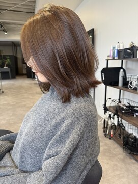 ナンバー(number+) 20代30代40代ブリーチなしオリーブグレージュくびれヘア