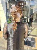 【お呼ばれアレンジ】リボンポニー　畑瀬彩華