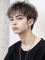 メンズサロン トレヘアー 京都烏丸店(tRe hair)&nbsp;スパイキーショート　ブルーカラー　刈り上げショート