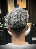 シルバーカラー　ハイトーンカラー　ホワイトカラー　池袋