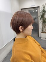 エルエスヘアー(LS HAIR)&nbsp;【片山陽基】手ぐしでまとまるショートヘアとオレンジベージュ