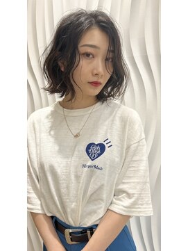 エアー 久留米(AIR) 【久留米】 暗めカラー/前髪カット/抜け感ボブ