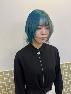 ルヴェルヘアー(Revel hair) ターコイズカラー