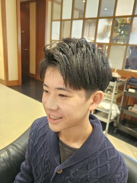 ユウヘアー 本山店(U Hair) 爽やかメンズスタイル/アップバング