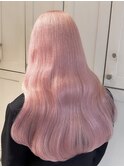 18793_ホワイトピンクレイヤーカットミルクティーピンクベージュ