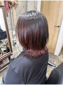ハンサムショートレイヤーカットミルクティーベージュハイトーン