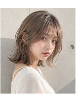 ヘアアンドメイク アース 入間店(HAIR&MAKE EARTH) グレージュ外ハネボブ