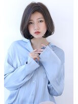 オーロ 宝塚店(ORO)&nbsp;アッシュブラウン前下がり大人かわいい小顔フレンチボブ大人ボブ