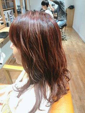 オリバ ヘアー(OLIBA HAIR) ミディアムなハイライト