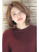 【30代40代50代】毛先ワンカールひし形ミディ