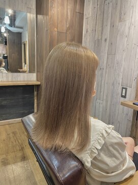 アグ ヘアー パルス 清水駅前店(Agu hair pulse) 大人可愛い柔らか透明感ベージュ