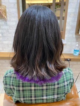 イルファ 北野田店(ehl：fa) インナーカラー＆バイオレット