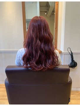 ヘアーサロン アモル(HAIR SALON Amor) #ハイトーン #チェリーレッド #下関