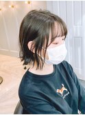 切りっぱなしボブ