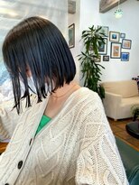 ロウバイレボ 柏(lou by revo)&nbsp;イメチェン/レッドブラウン/大人ミディ/フルバング/ショートボブ