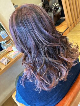 ヘアーコレット(hair Colet) ピンクパープルハイライト