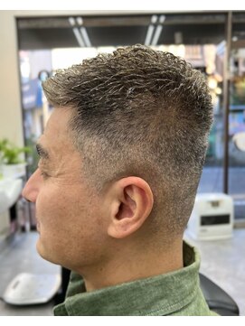 ヘアーサロンサトウ メンズカジュアルスタイル #平井#理容室#バーバー#メンズ