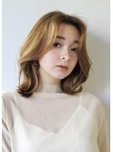 パーソナルカラー春タイプ　ひし形の外はねレイヤー