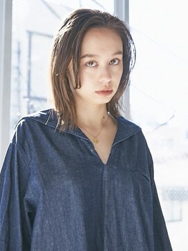 レジュアル(RESSUAL) 切りっぱなしボブエアリーロング美髪ピンクブラウン