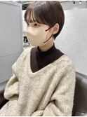 ○耳かけコンパクトショートオリーブグレージュ20代30代40代