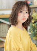 バレイヤージュくせ毛風小顔なみなみウェーブh3戸頭20代30代40代