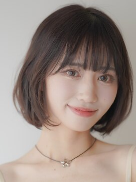 ワン 茅ヶ崎(ONE002) オリーブベージュ/ウェットヘア /レイヤーカット /横浜