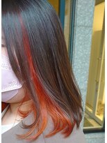 アッシュ 清瀬店(Ash)&nbsp;オレンジ系インナーカラー