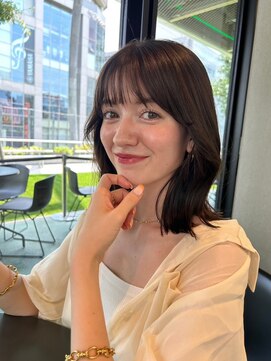 ジーナ 渋谷本店(Zina) 髪質改善＊外ハネウェーブミディアム＊美髪【Zina宮益坂】