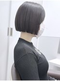 ぱつっとラインが決め手☆小顔ミニボブ