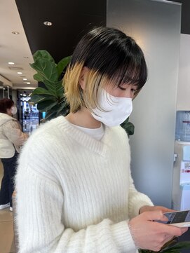 スタイル 茅ケ崎(STYLE) 【ハクラ】ウルフ エンドカラー アンブレラカラー ブリーチ