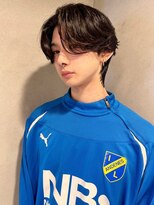 メンズペレ 渋谷(MEN'S PELE)&nbsp;ブルーブラック/スペインカール/スパイキーショート/渋谷