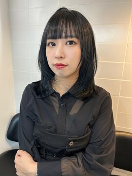 マキュムドオリ 並木通り(MAQUM) シアーブラック×フェイスレイヤー