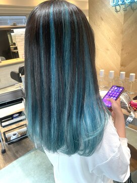 エイト 沖縄豊崎店(EIGHT toyosaki) 【EIGHT 豊崎】お客様スタイル_アンブレラアクアブルー