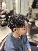 メンズパーマ フェザーパーマ メンズカット 池袋