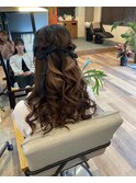 ハーフアップツイン