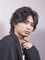 テクト バイアッシュ 吉祥寺店(Tect by Ash)&nbsp;ウルフフェザーパーマセンターパート毛流れパーマ