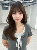 韓国くびれヘア 透明感カラー 顔周りレイヤーカット 20代 艶髪