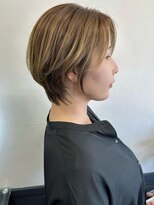 エルプラス(L plus)&nbsp;大人ショート/ひし形シルエット/ハイライト