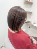 ◆カラー映えを引き出すボブにシアーグレージュカラー
