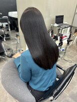 ファビ 渋谷(Fab)&nbsp;くびれヘア/暗めカラー/アプリコットオレンジ/縮毛矯正