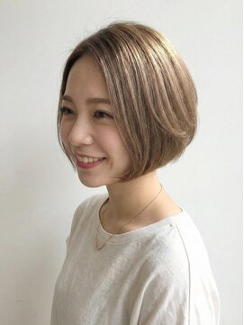 アンド 夙川(AND) コンパクトボブ/短めボブ/ミニボブ/ショートボブ/ココアベージュ