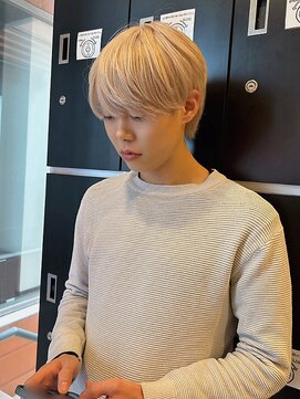 インク サカエ(inq sakae) ケアブリーチ/ハイトーン/ホワイト/メンズマッシュ