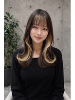 ザ サード プレイス トーキョー ギンザ(THE THIRD PLACE TOKYO GINZA)&nbsp;銀座 インナーカラー 韓国風外ハネレイヤー シースルーバング
