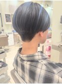 ショート 2ブロック メンズライク