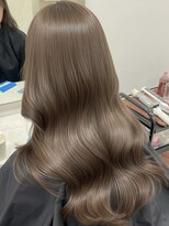アイトーキョーエス 渋谷(AI TOKYO S)&nbsp;ヘーゼルグレージュブリーチなしダブルカラー透明感髪質改善前髪