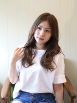 ラピッツヘアデザイン(la Pitt's hair design) 【小顔効果◎】韓国風くびれヘア×ツヤ感ブラウン