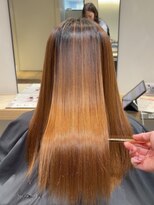 テト 藤沢(teto) 【藤沢髪質改善】明るいカラー履歴の縮毛矯正