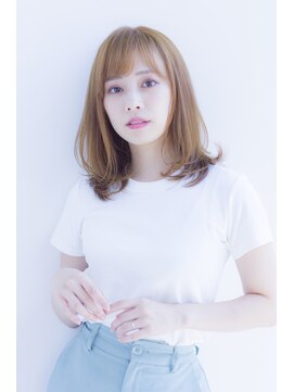 ラフ フロム ガーデン(Laf from GARDEN) 寺尾拓巳 大人かわいいシアーベージュイルミナカラー小顔ミディ