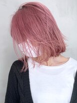 アイティー バイ アルバム 中野店(IT by ALBUM) ピンク_マロンベージュAラインボブかきあげロング_ba318882