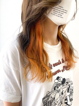 ヘアーワークス ヘルム 渋谷店(HAIR WORKS HELM) [HELM渋谷]orange inner